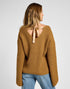 Lee Women's Kimono Sleeve Knit Sweater in Glazed Ginger